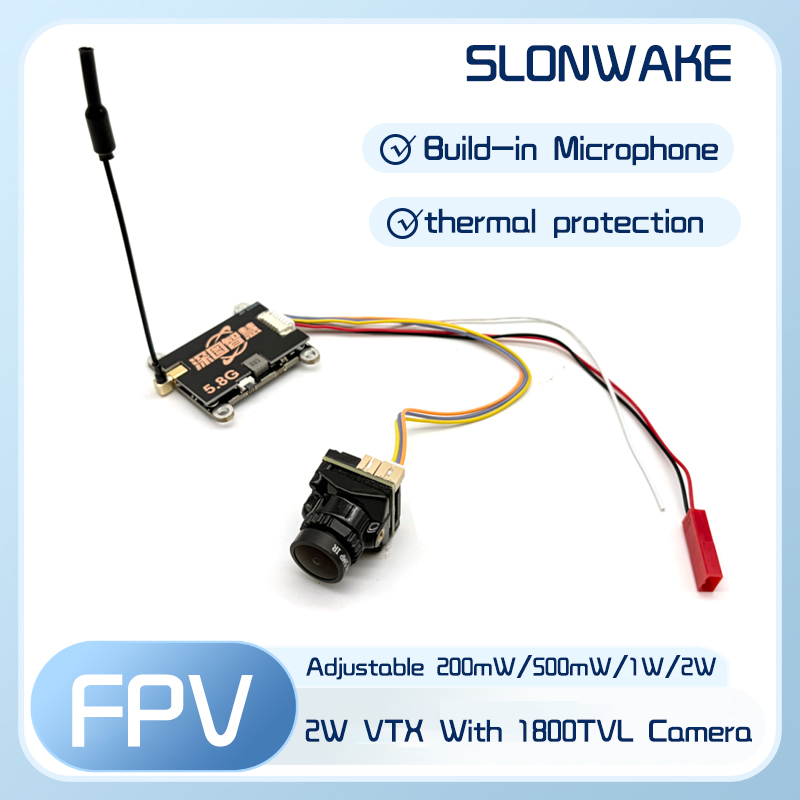 Fpv Camera Cmos - SLONWAKE 5.8G 56CH 2W zender VTX