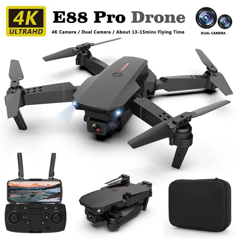 Drone E88Pro Rc 4K - E88pro Drone Professionele Dron Optische Stroom
