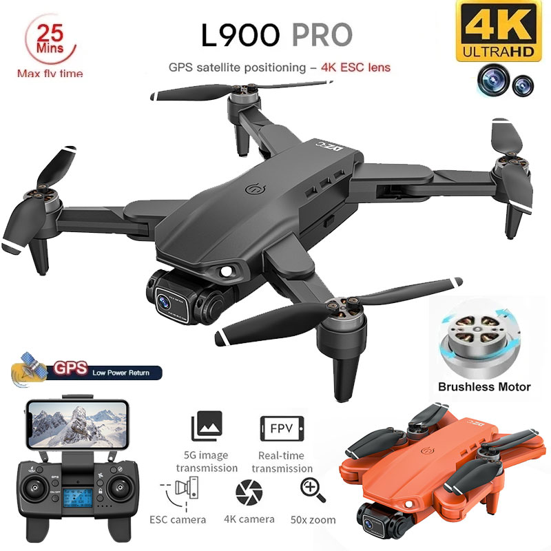 Drone E88Pro Rc 4K - L900 Pro Gps Drone 4K Professionele