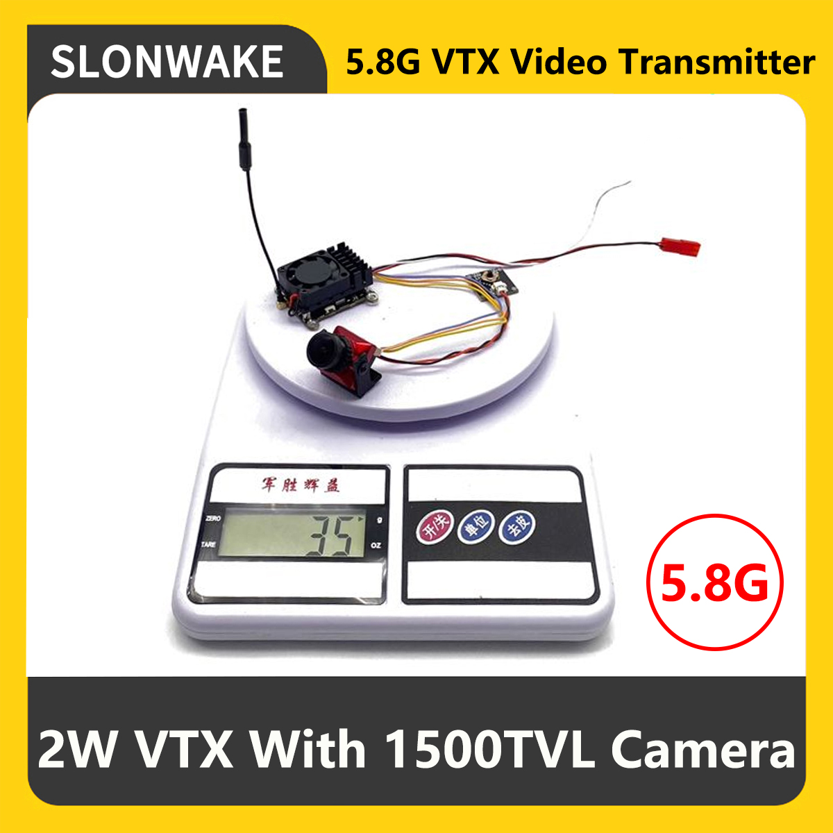Drone Rc Receiver And Transmitter - SLONWAKE 5.8G 2000mW FPV VTX Zender