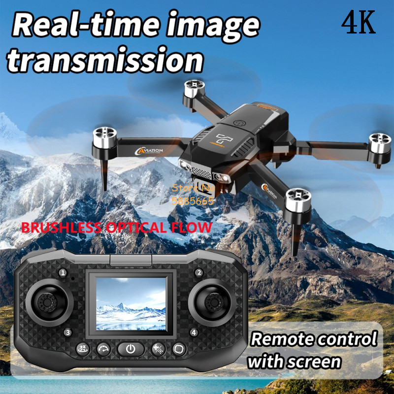Drone Rc Foldable - 4K dubbele camera optische stroom borstelloze