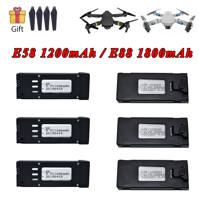 Lyzrc Drone - 3.7V 1200mAh 1800mAh Lipo Batterij voor
