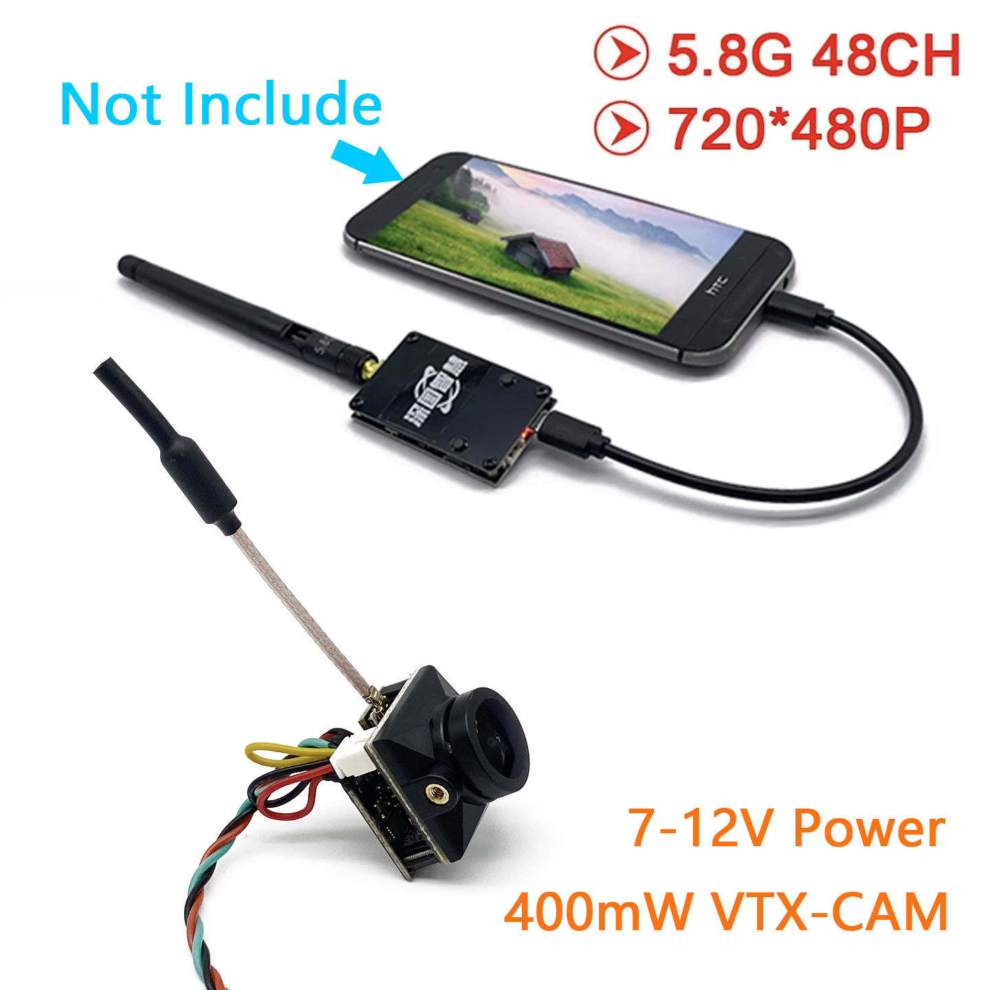 Fpv Camera Cmos - SLONWAKE 5.8G Analoge UVC OTG-ontvanger voor