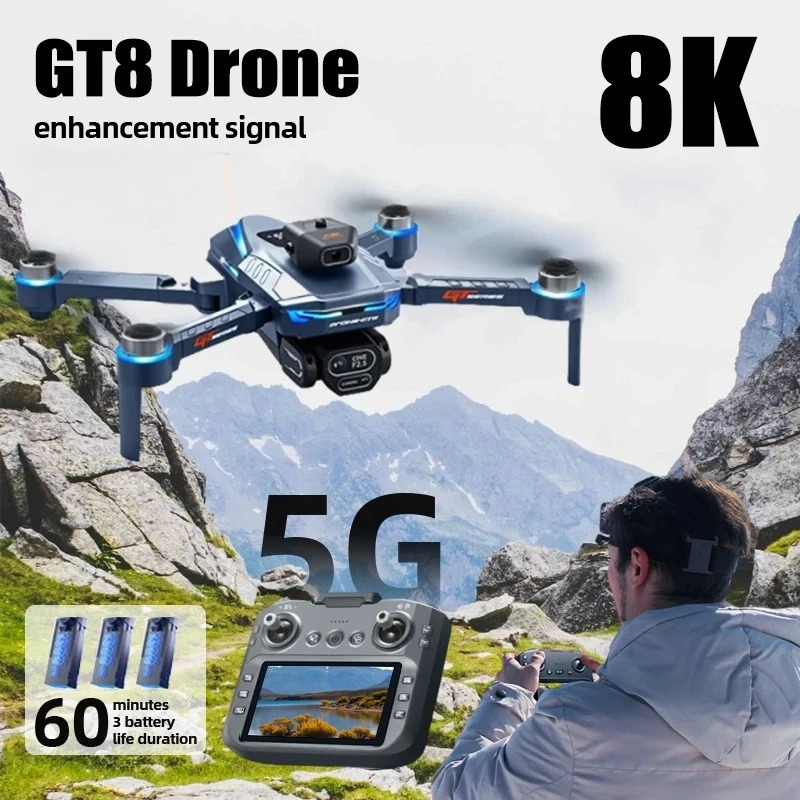 Drone Gt8 Rc - Originele GT8 Drone 8K Professionele 4K