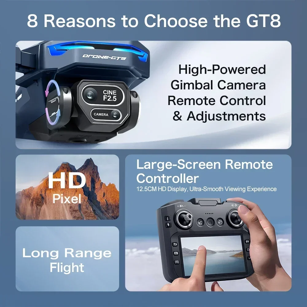Drone 4K HD GT8 Camera Obstake - Drone E88Pro Rc 4K recensie en prijs