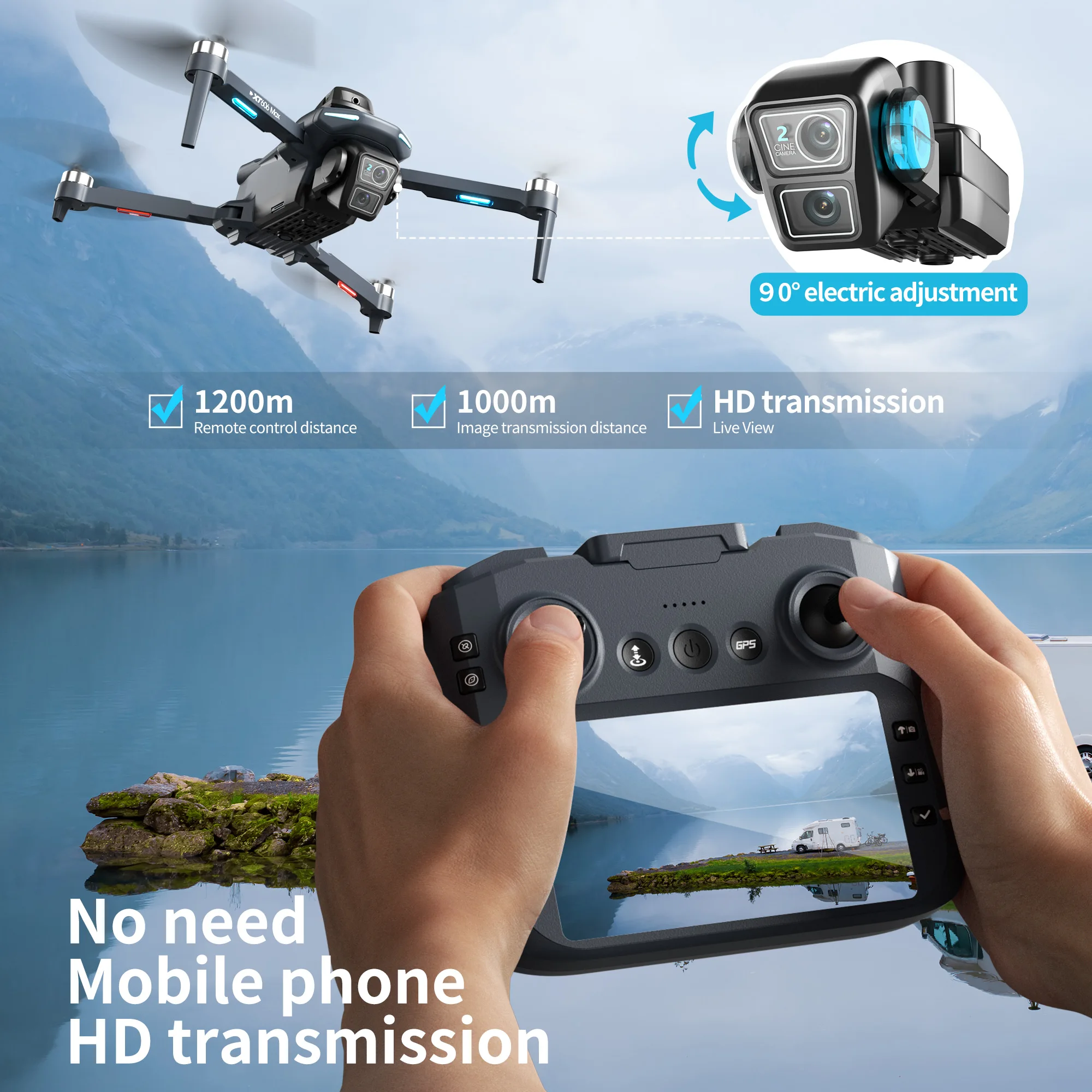 Originele XT606 Drone Professi - Drone E88Pro Rc 4K recensie en prijs