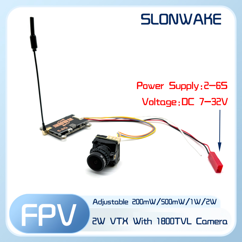 SLONWAKE 5.8G 56CH 2W zender V - Fpv Camera Cmos recensie en prijs