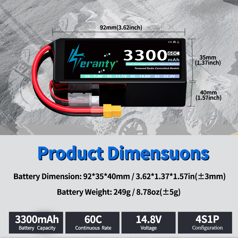 TERANTY 4S 3300mAh Lipo Batter - Drone Rc Boat recensie en prijs