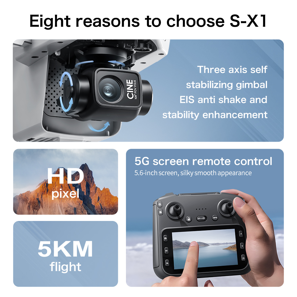 Originele S-X1 Drone 8K HD Pro - Drone E88Pro Rc 4K recensie en prijs