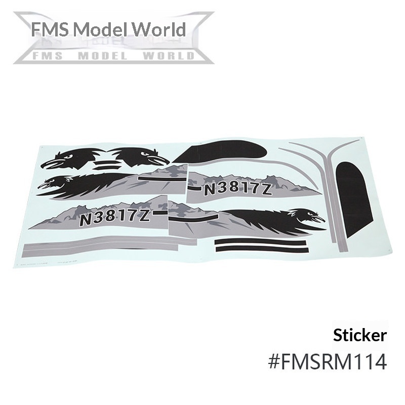 FMS RC Vliegtuig Decals Voor 1 - Drone Rc Aircraft recensie en prijs