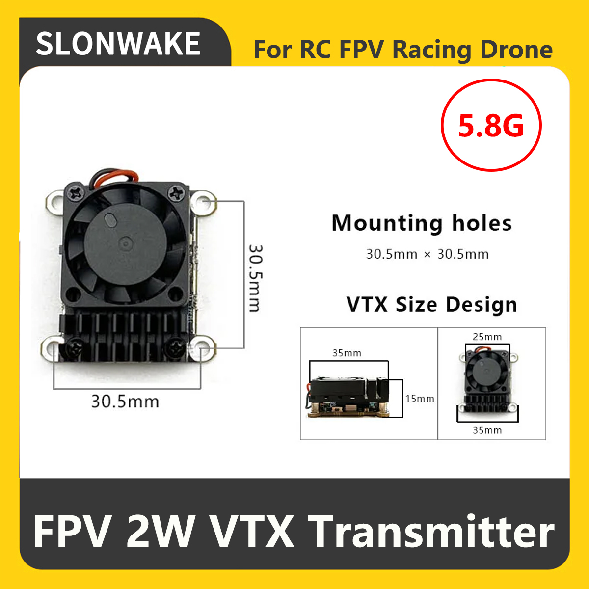 SLONWAKE 5.8G 2000mW FPV VTX Z - Drone Rc Receiver And Transmitter recensie en prijs