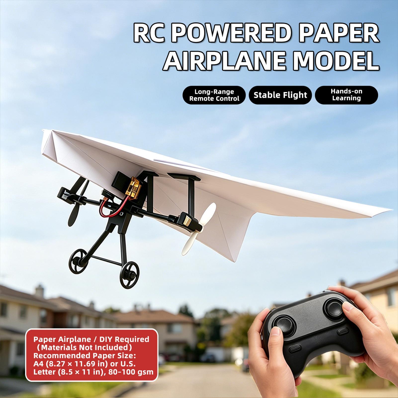 DIY RC Papieren Vliegtuig Kit  - Drone Rc Aircraft recensie en prijs